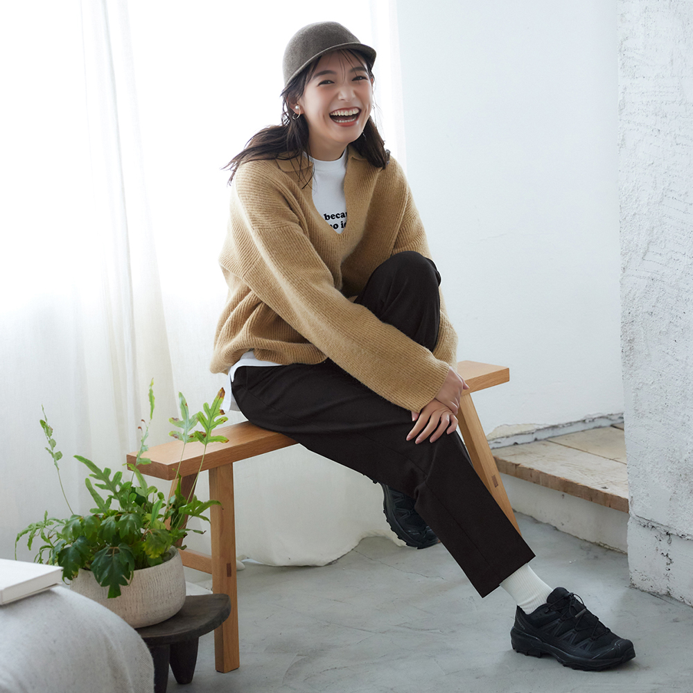 ストレート・裏起毛】ソフトタッチパンツ【SALE】 TZW70K :レディース