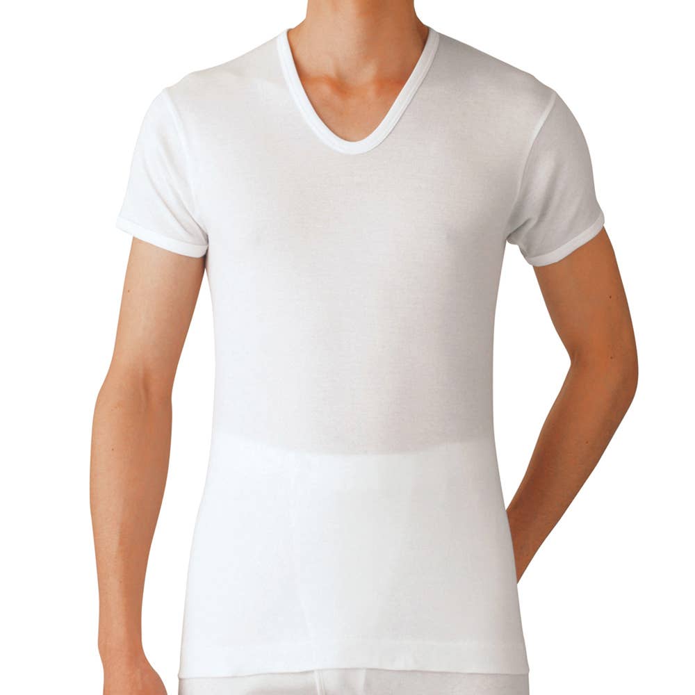 半袖U首 2枚組【SALE】 GQA516G :メンズ トップス