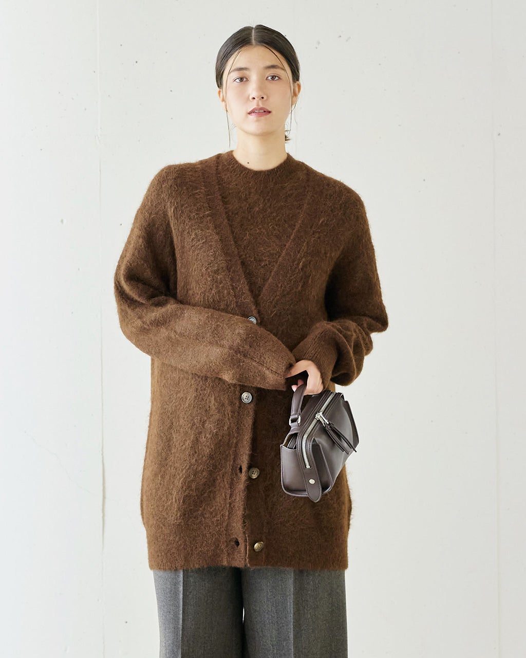 アルパカミックス・カーディガン/DoCLASSE