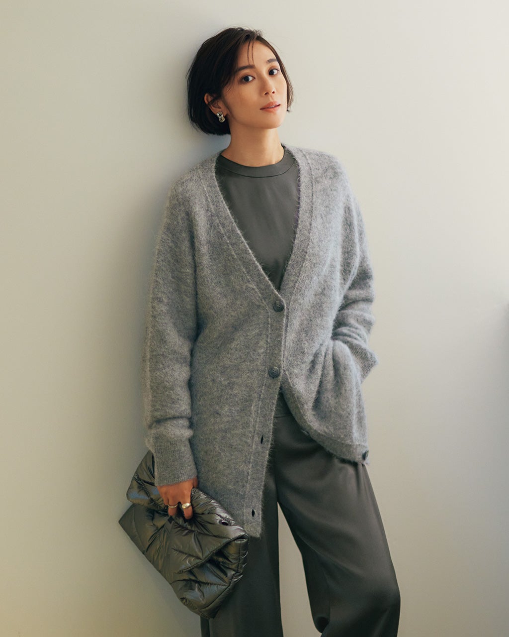 アルパカミックス・カーディガン/DoCLASSE