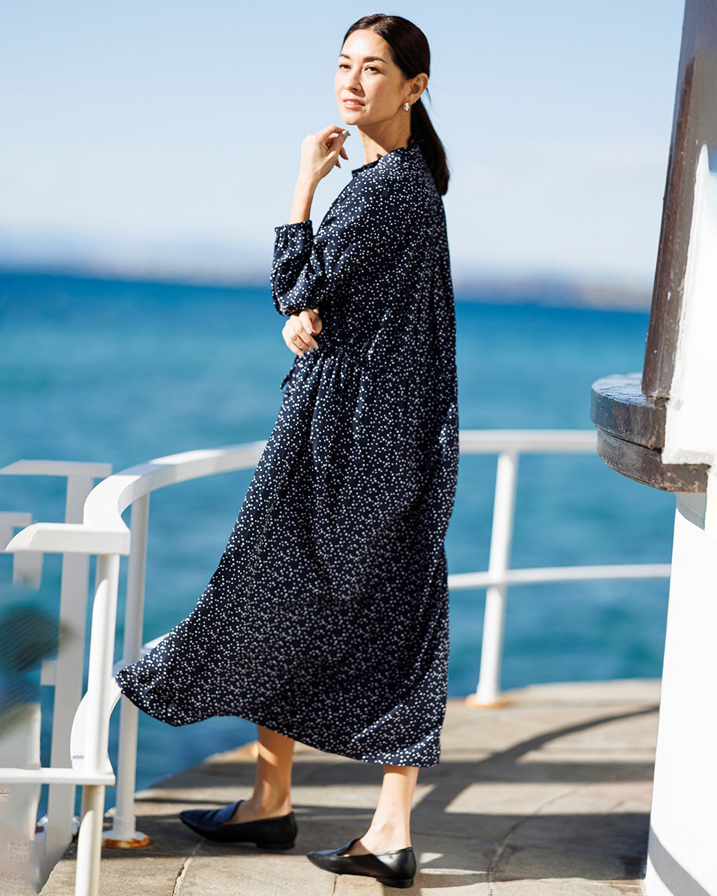 光沢デシン・2WAYワンピース/DoCLASSE