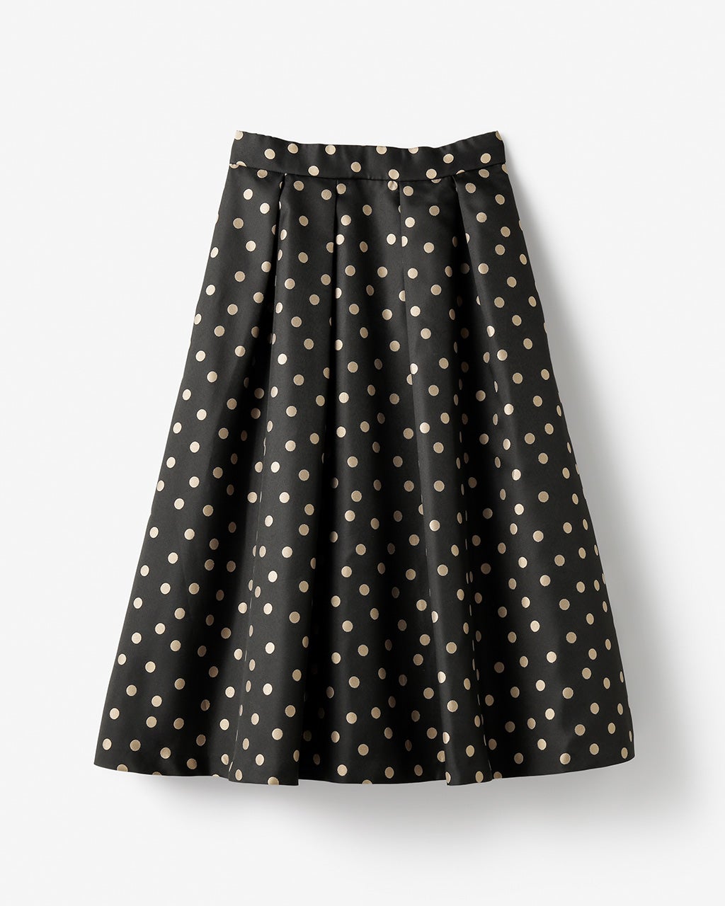 ジャカードドット・タックフレアスカート/DoCLASSE