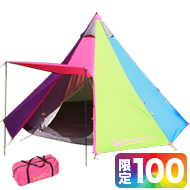 販売終了】レインボーワンポールテント T8-444 - DOD（ディーオー