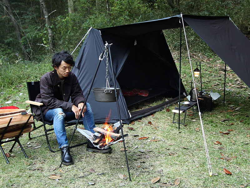 販売終了】パップフーテント（ブラック） T2-540-BK - DOD（ディーオー