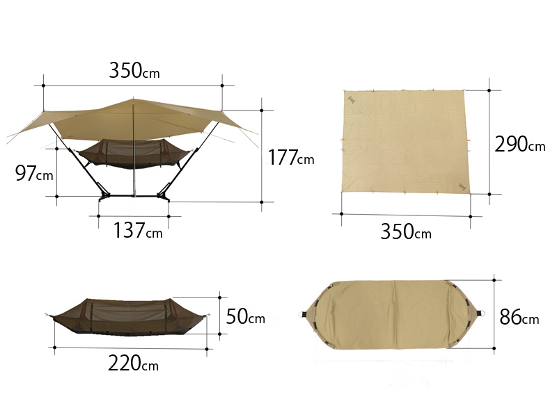 トゥリーイラヘン（タン） T1-898-TN - DOD（ディーオーディー）【公式