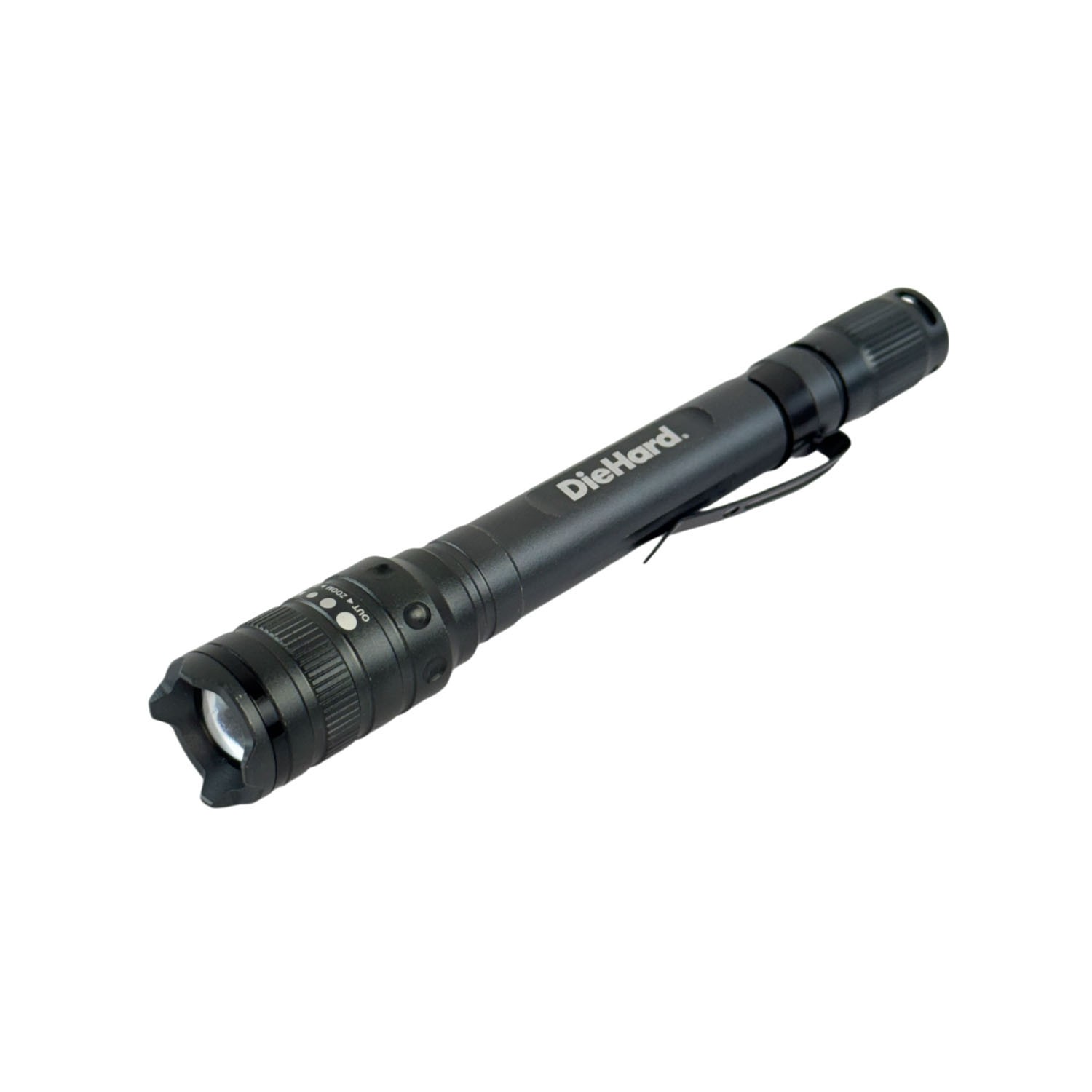 DieHard 180 Lumen 2AAA Aluminum Twist Focus Flashlight | Dorcy