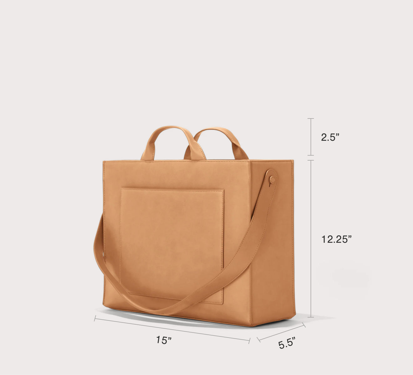 Daily Tote Bag: Vegan Leather Tote | Work Tote Bag