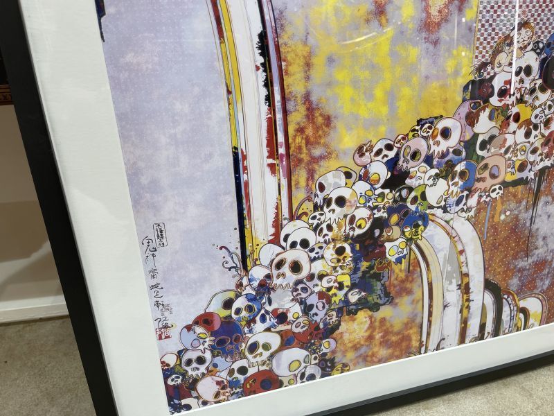 極美品】村上隆 「死を見つめる幸運の獅子の図」 A Picture Of Blessed