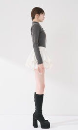 ステッチリボンオープンニットトップス – Darich (ダーリッチ)