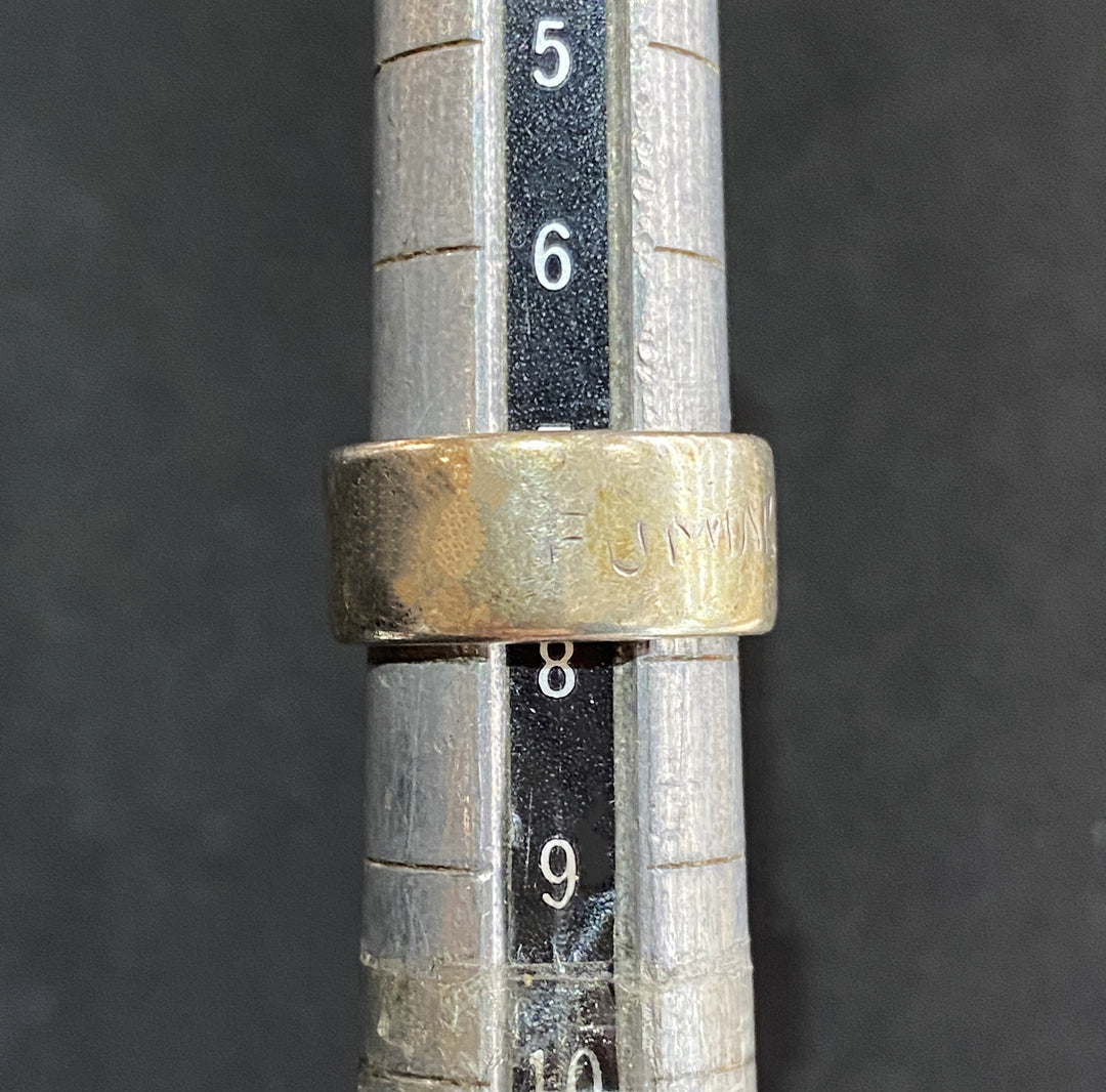 ゴローズ goro's [特注][希少][OLD]平打ちリング(7号)※ネーム入り※使用