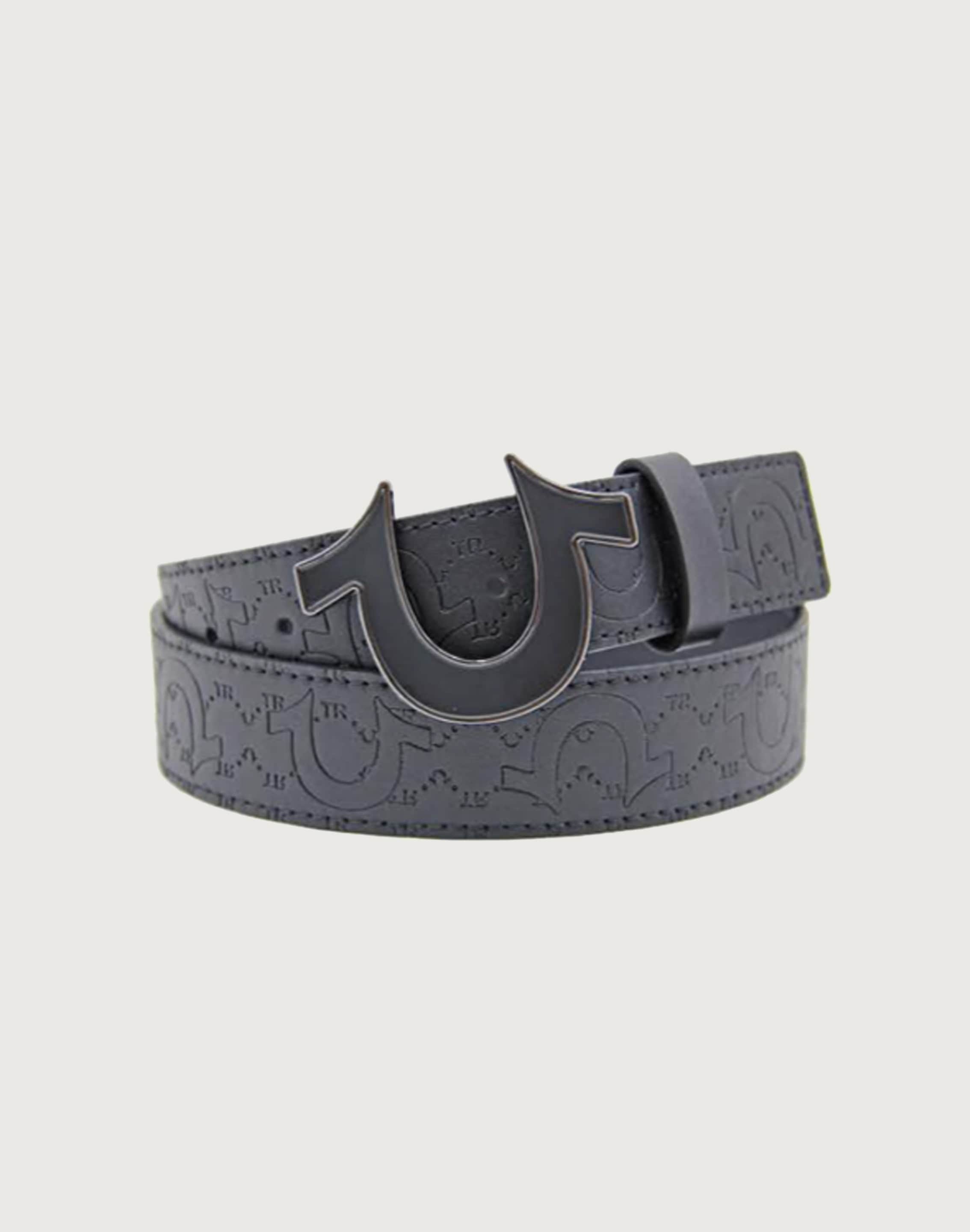True Religion Embossed Horseshoe Enamel Buckle Belt – DTLR