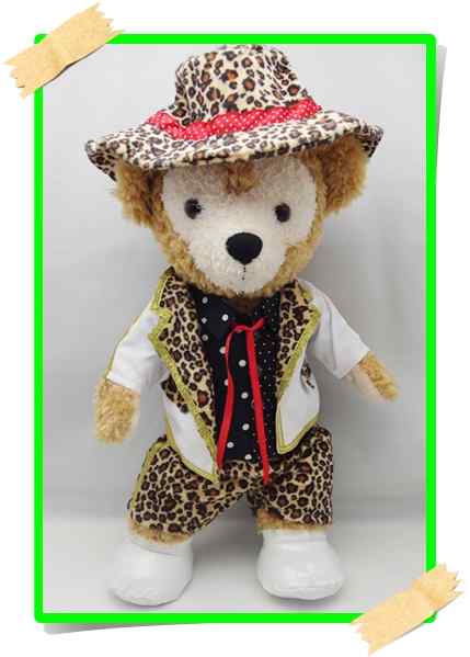 ダッフィー 衣装 Sサイズ (身長43cm) Magical 豹柄 コスチューム 服 A