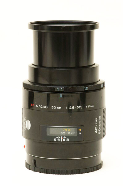 Minolta AF 50mm F2.8 Macro A-mount lens info