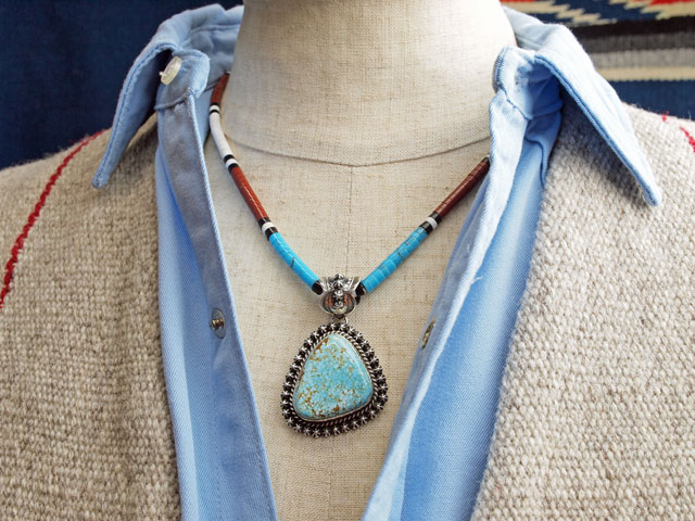 ナバホ 03-0627 ハッピー・ピアーソ作 ナンバーエイト・ターコイズ