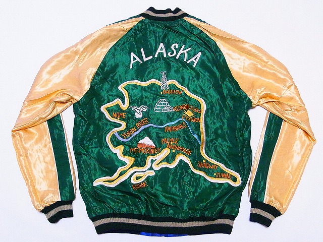 TAILOR TOYO[テーラー東洋] スカジャン ALASKAN HUSKY×ALASKA MAP
