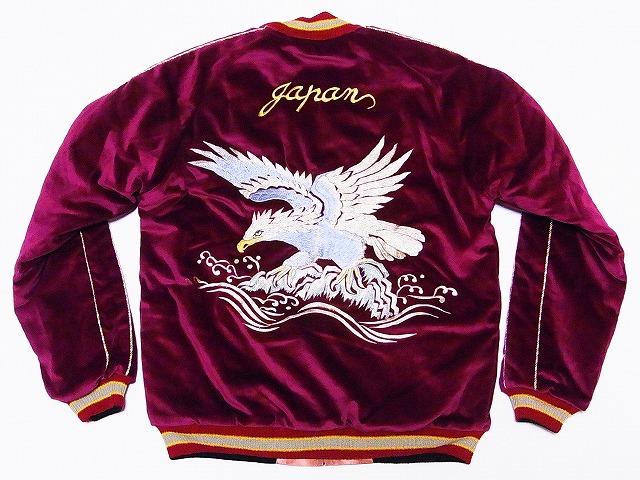 TAILOR TOYO[テーラー東洋] スカジャン 別珍 EAGLE×JAPAN MAP 鷲 日本