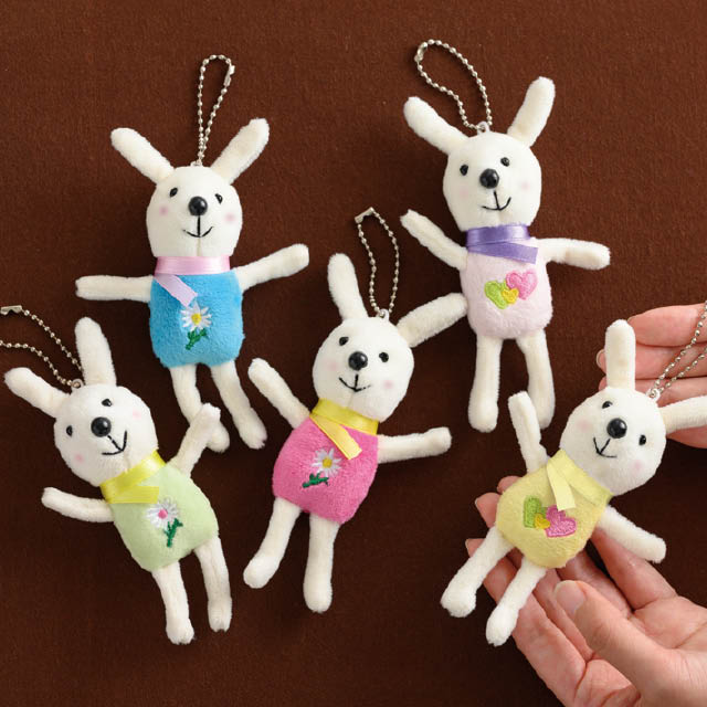 ラブリーマスコットキーホルダー-2／ウサギ(W50×D40×H130(ウサギ