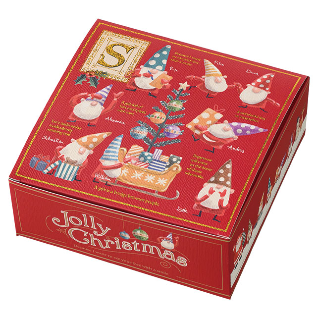 ニッセクリスマスギフトボックス-S(W160×D160×H65): ギフトボックス