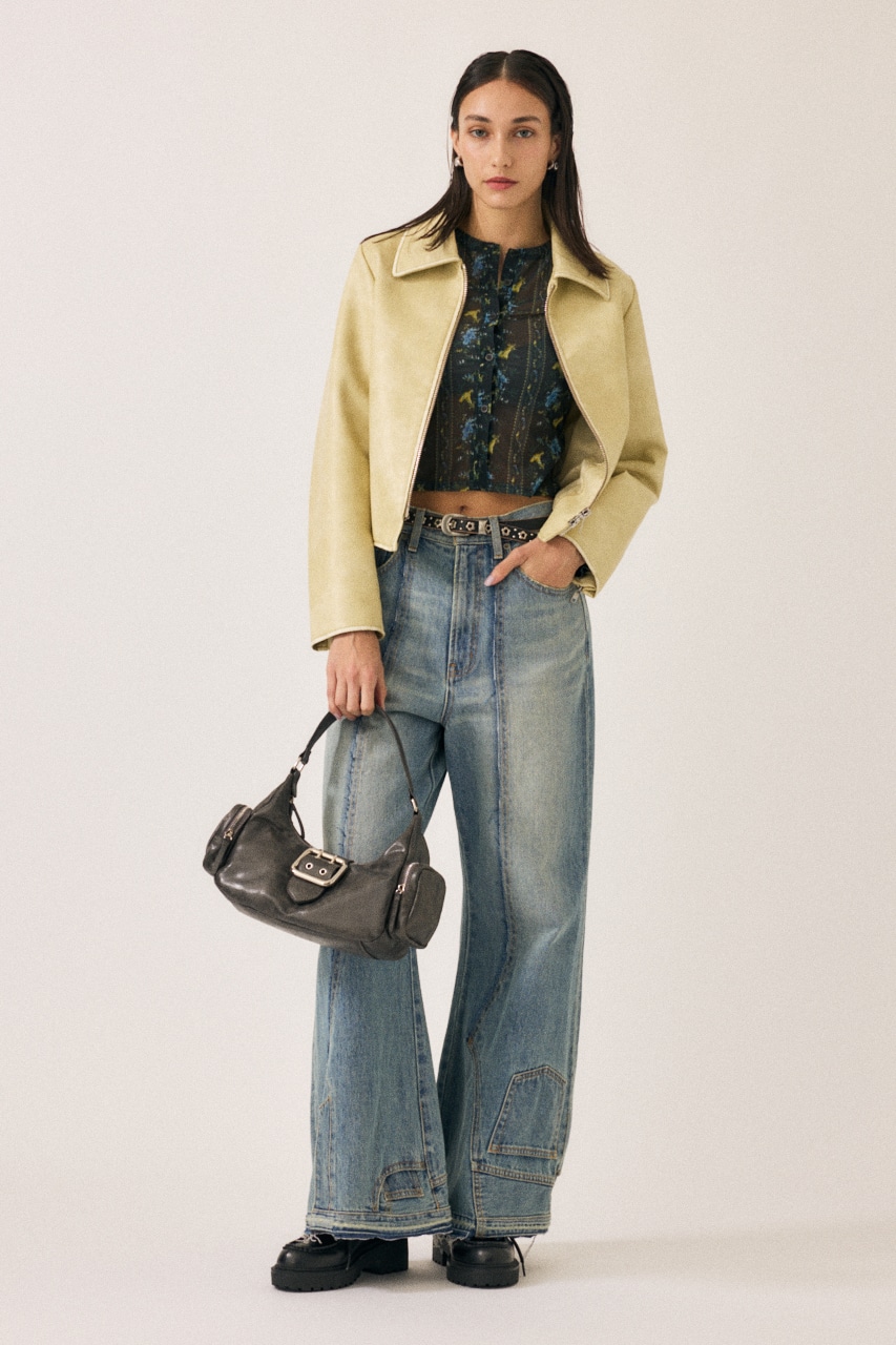 MOUSSY | FAUX LEATHER MINIMAL ジャケット (ジャケット ) |SHEL'TTER