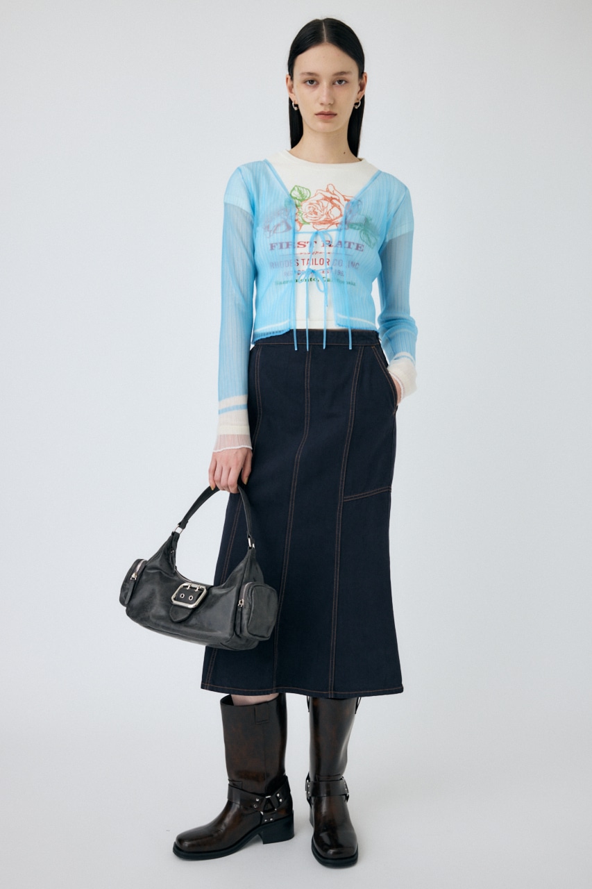 MOUSSY | FRONT TIE シアーカーディガン (カーディガン ) |SHEL'TTER