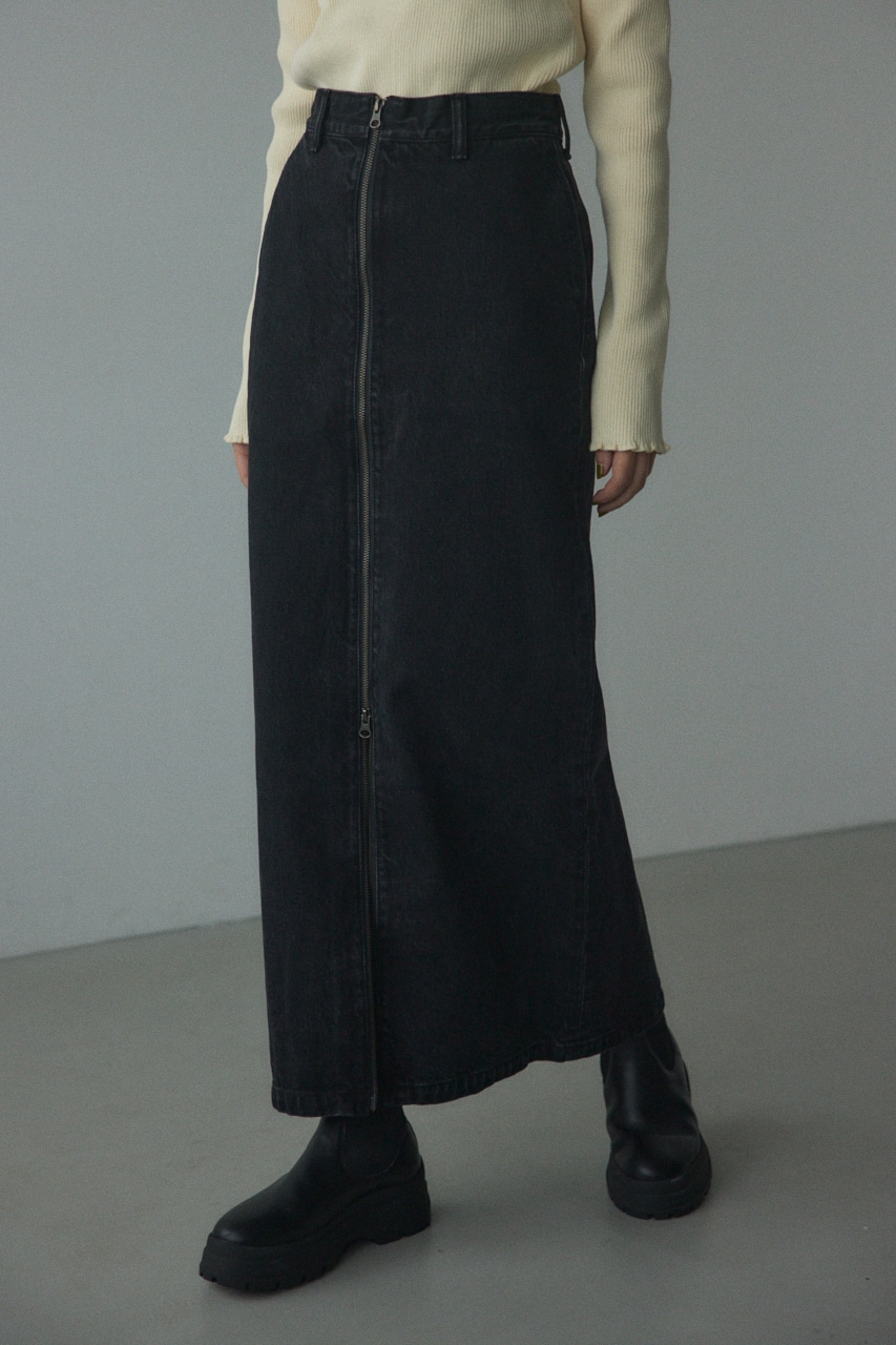 BLACK BY MOUSSY | front zip skirt (スカート ) |SHEL'TTER WEBSTORE