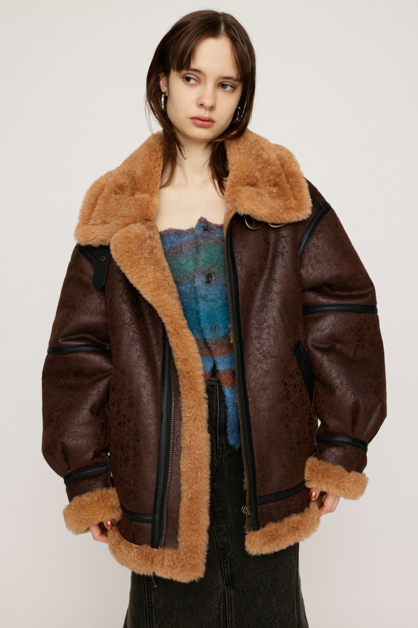 SLY | VINTAGE FAUX SHEARLING ジャケット (ブルゾン ) |SHEL'TTER