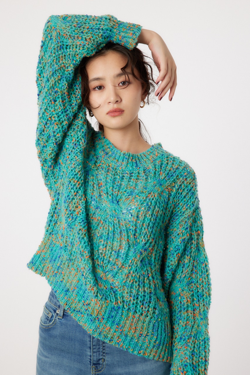 RODEO CROWNS WIDE BOWL | マルチカラーネップニット (ニット ) |SHEL