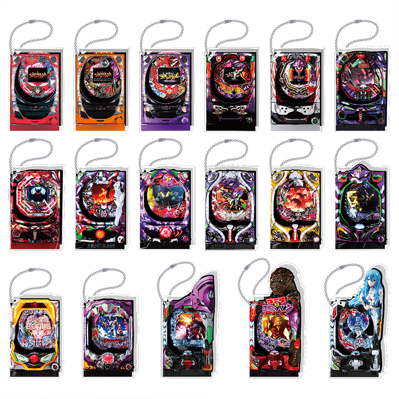 エヴァンゲリオン大博覧会】アクリルブロックキーホルダー / Pぱちんこ