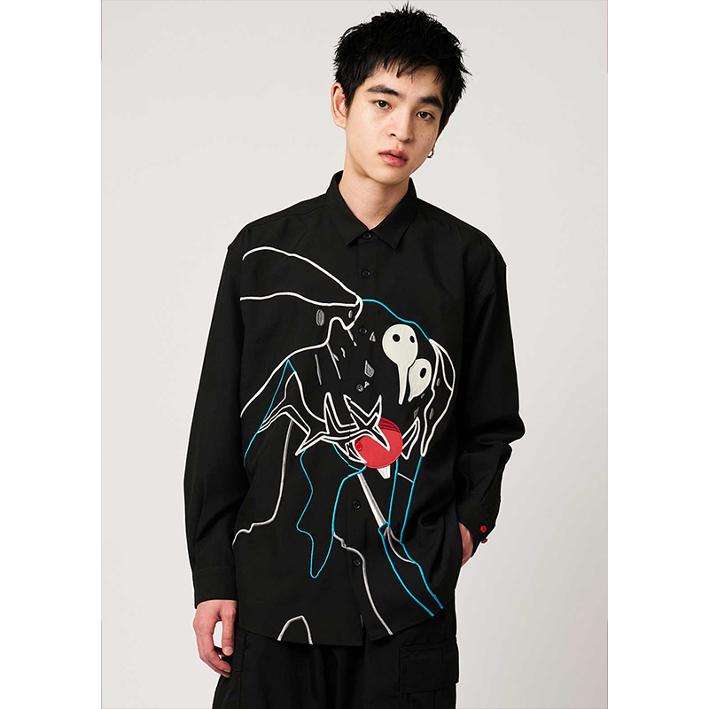 新世紀エヴァンゲリオン×graniph 】ルーズシャツ/「使徒、襲来」(M