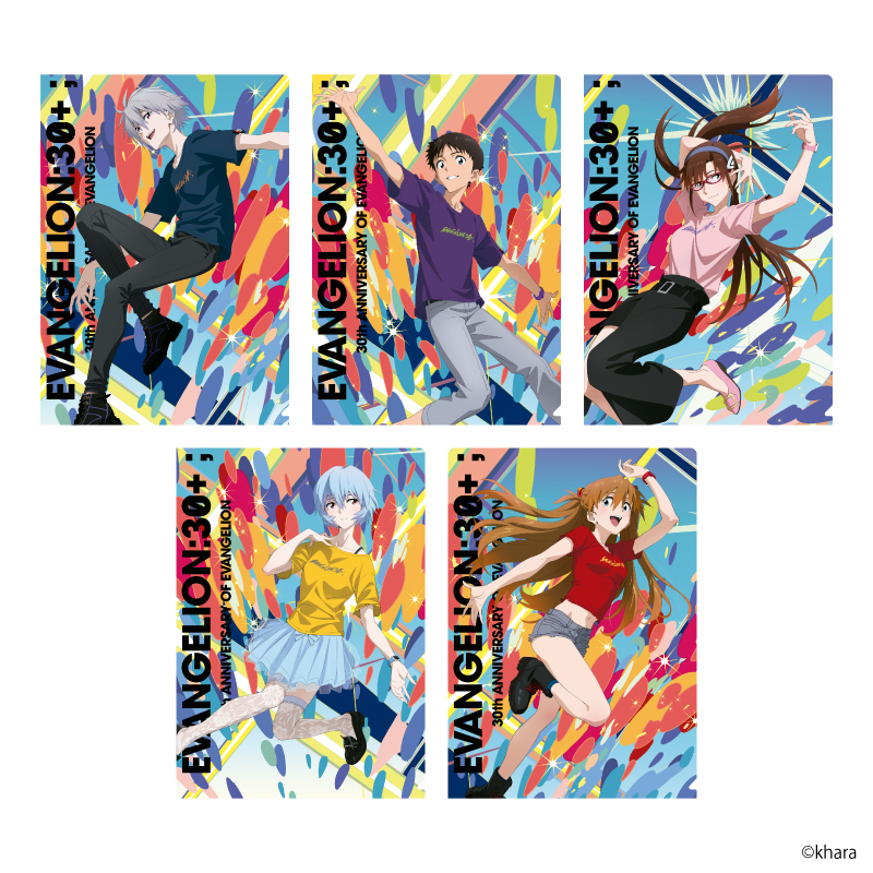 EVANGELION:30+；】クリアファイルセット＋クリアファイルホルダー