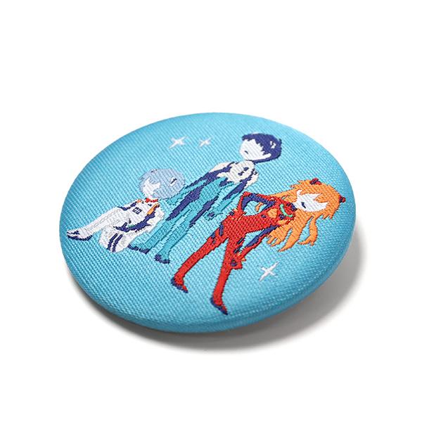 エヴァンゲリオン ゆるパレット/トレーディング織布缶バッジ10個入BOX