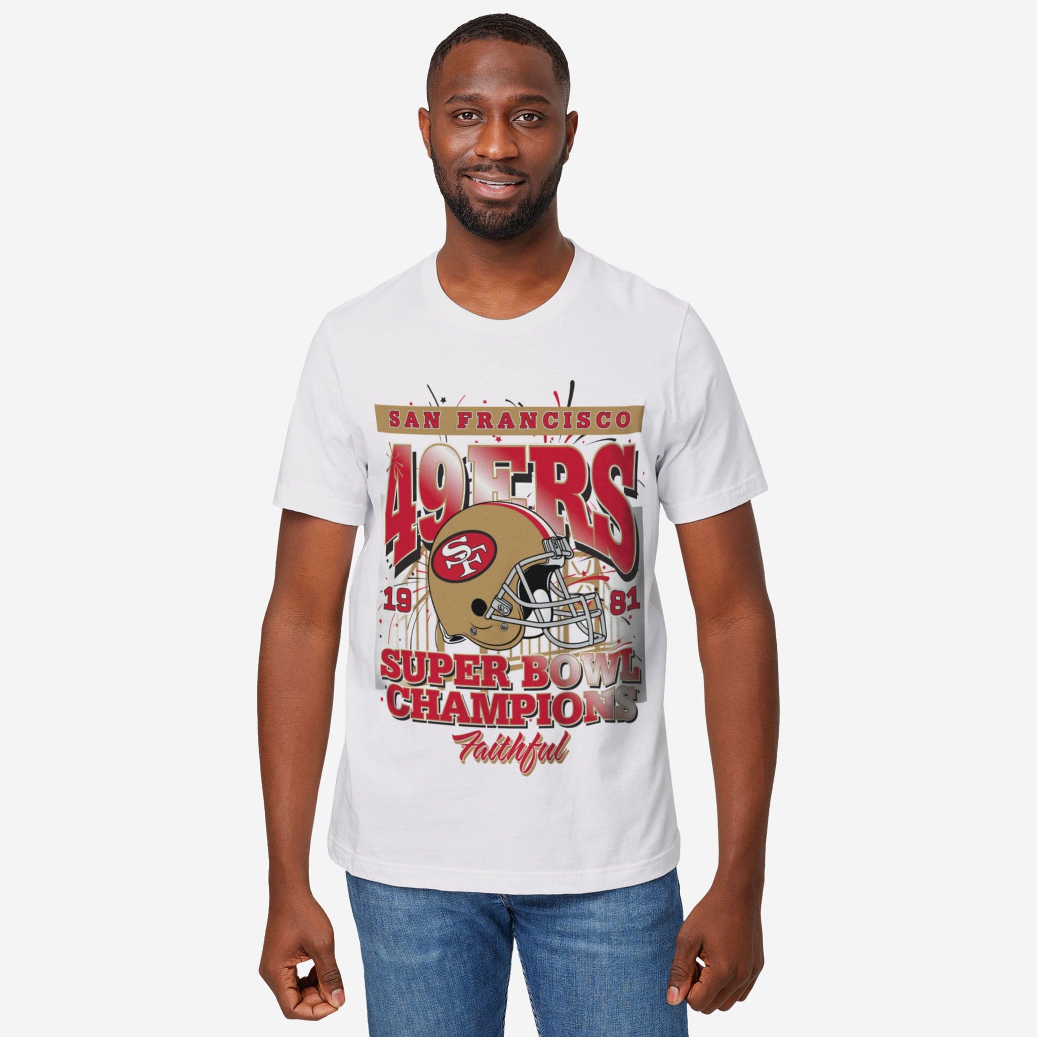 San Francisco 49ers Super Bowl Commemorative T-Shirt FOCO