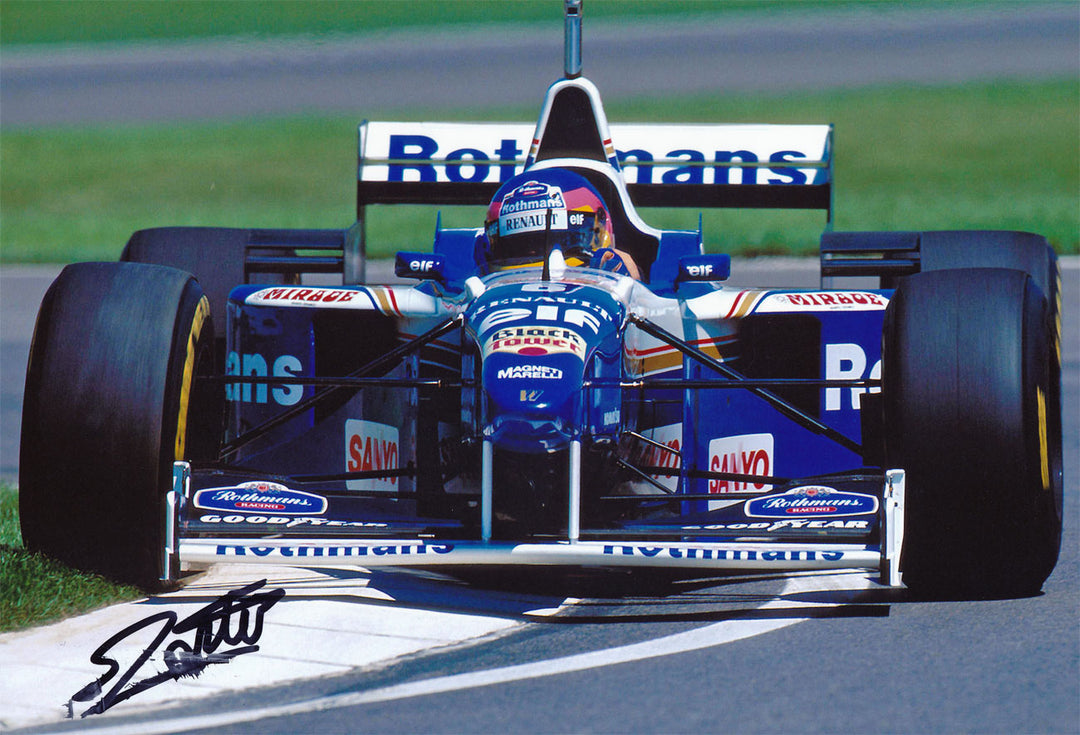 Jacques Villeneuve Signed 8X12 Inches 1996 Williams Renault F1