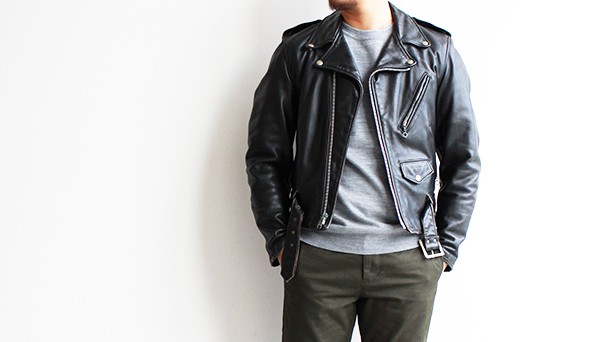 VINTAGE】90s Schott Double Riders Jacket 『118』最高の革質を誇る