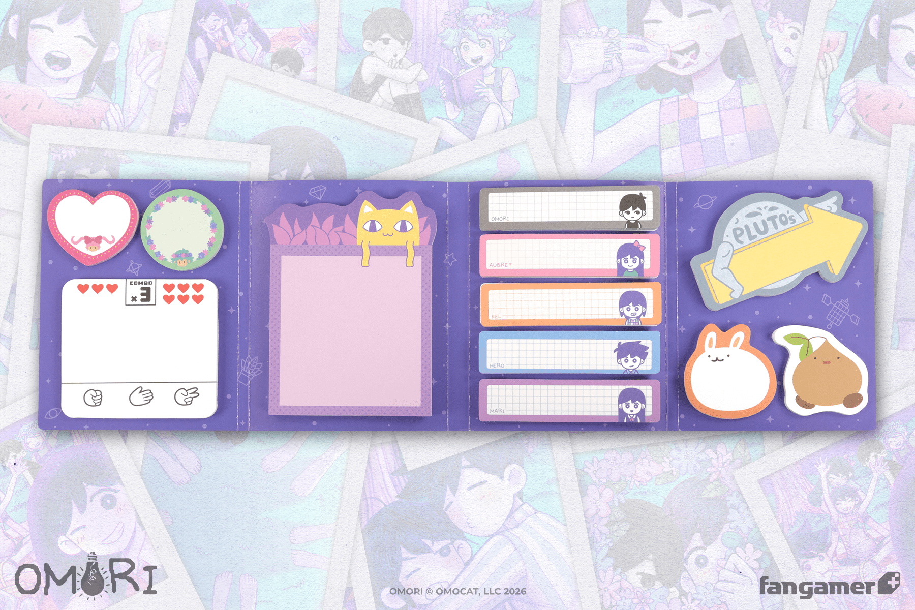 OMORI」－ OMORI ブック型付箋セット - Fangamer Japan