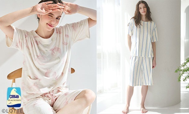 ピーチ・ジョン“飲むアイス”「クーリッシュ バニラ」着想ストライプ柄