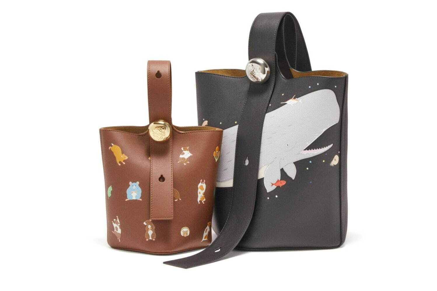 ロエベ×陶芸ユニット「スナ・フジタ」“クジラが泳ぐ”「パズル」バッグ