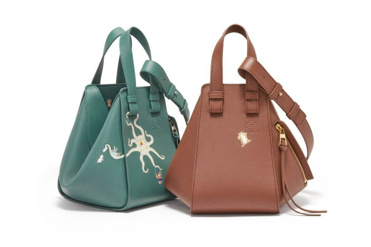 ロエベ×陶芸ユニット「スナ・フジタ」“クジラが泳ぐ”「パズル」バッグ