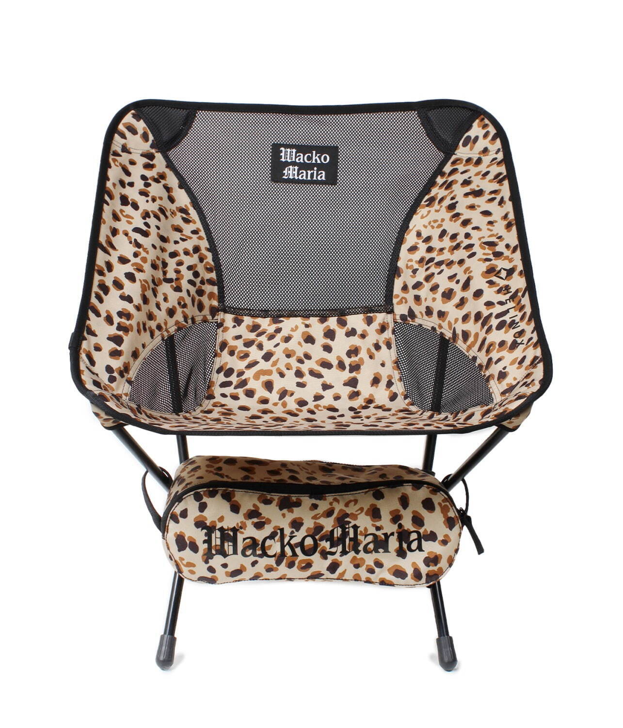 ワコマリア×ヘリノックスのアウトドアアイテム、レオパード柄のチェア