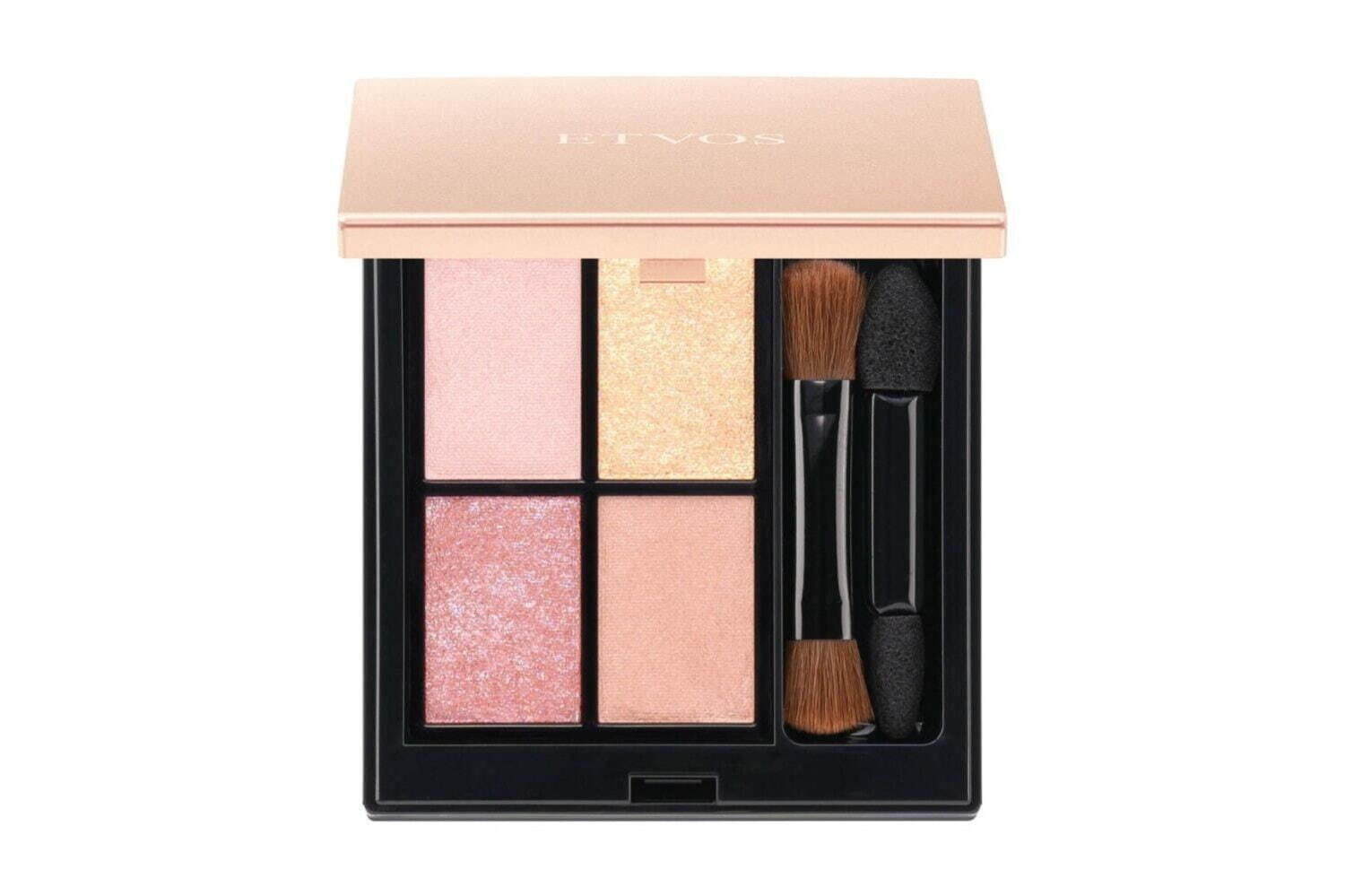 エトヴォス24年クリスマスコフレ、“オーロラ煌めく”限定アイパレや血色