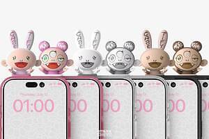 ケースティファイ×村上隆「カイカイ＆キキ」のピンクスマホケース