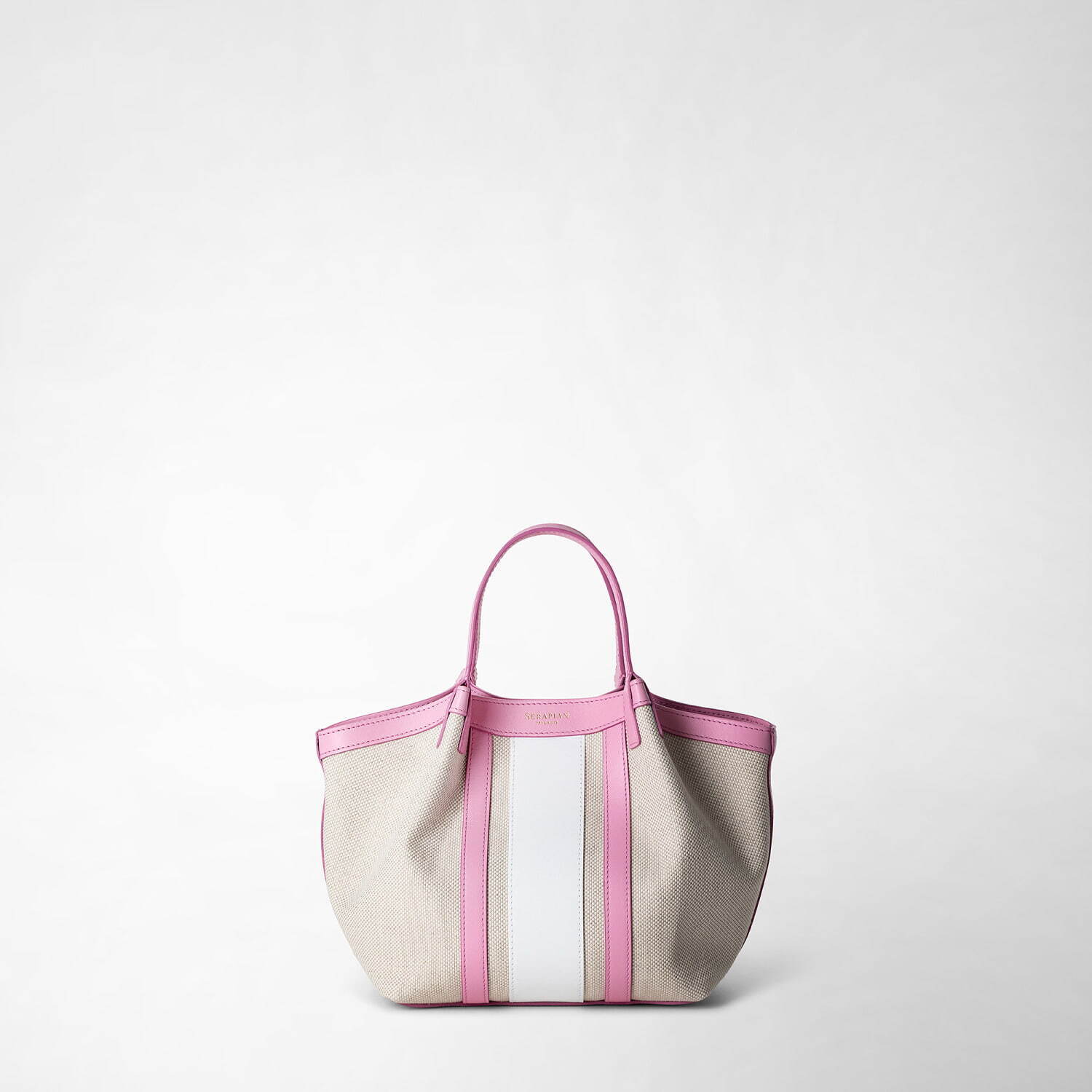 ミラノの老舗レザーブランド「セラピアン」キャンバス素材用いたトート