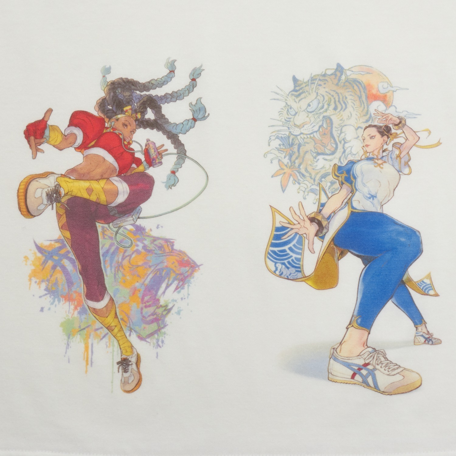 オニツカタイガー「ストリートファイター6」コラボTシャツ、春麗＆新