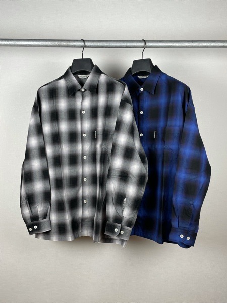 COOTIE / Ombre Check L/S Shirt