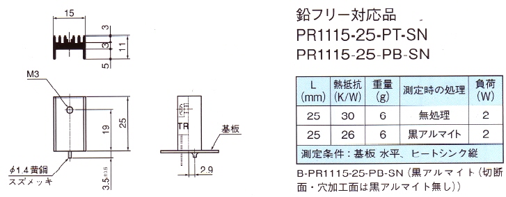 ヒートシンク PRタイプ｜通販｜フルタカパーツオンライン