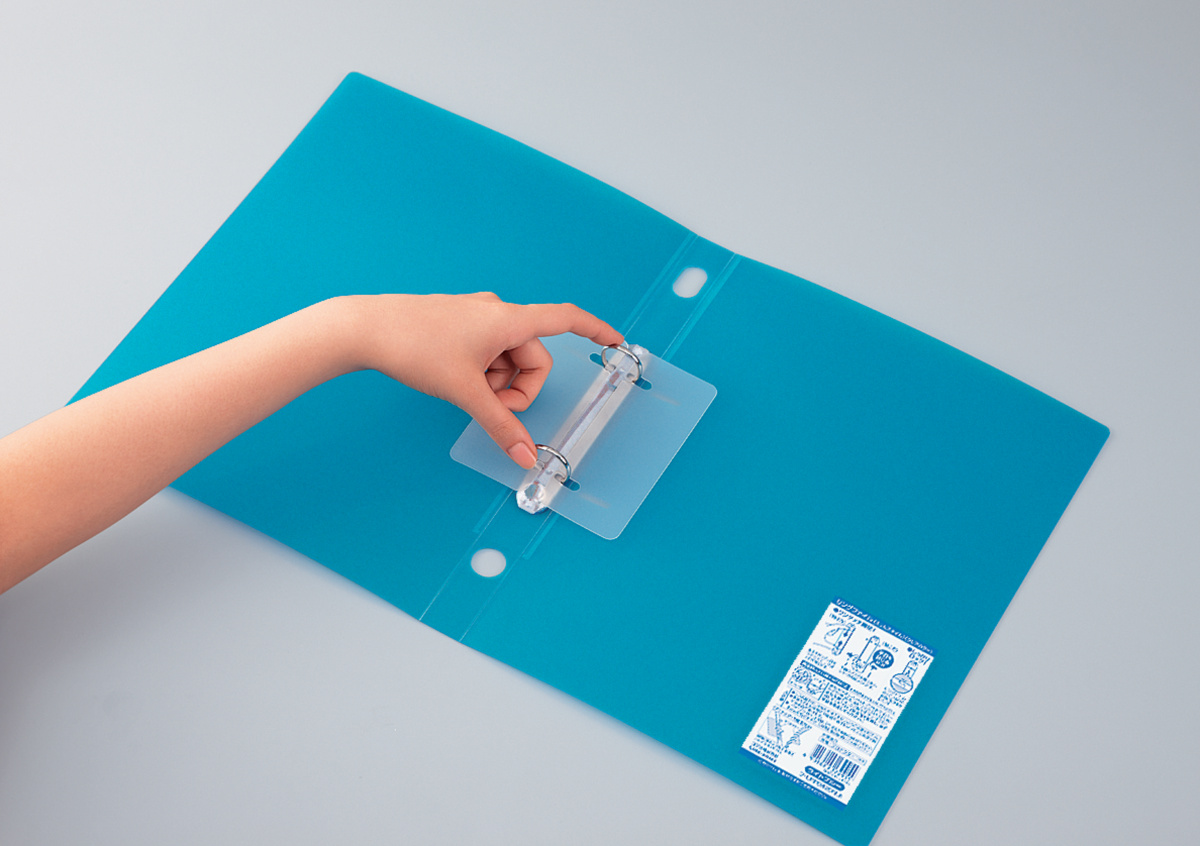 スリムスタイル クリアカラーリングファイル A4-S 2穴 180枚収容