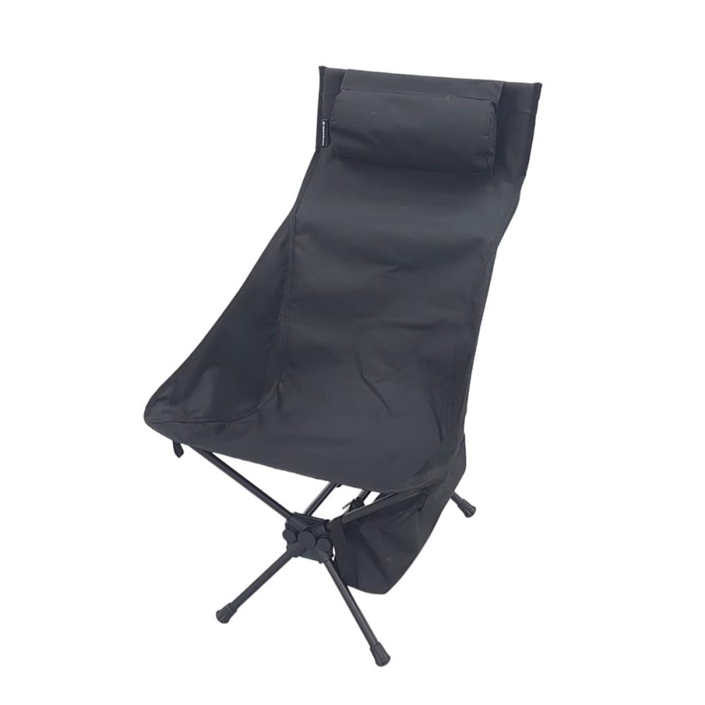 ナチュラルシーズン ポータブルチェア ハイバック ブラック の通販