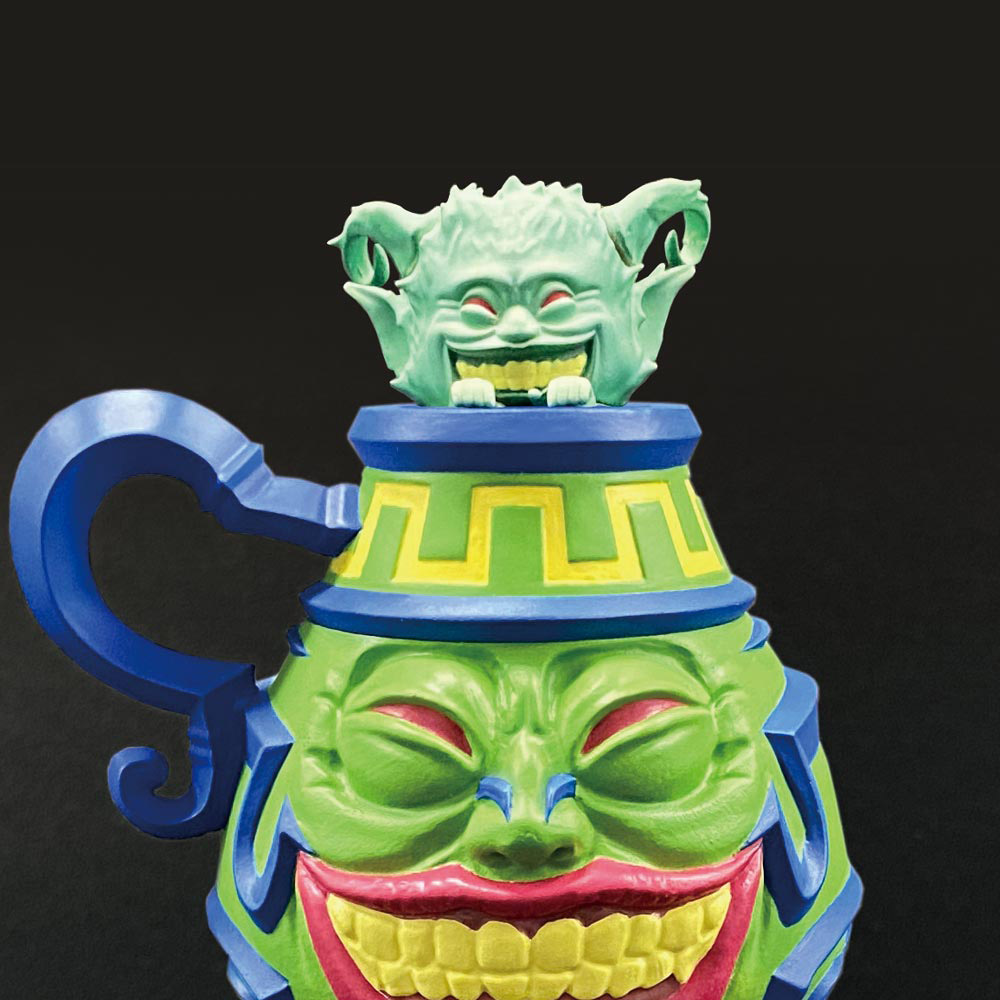 数多のデュエルシーンで活躍した「壺」カードたちが手のひらサイズの