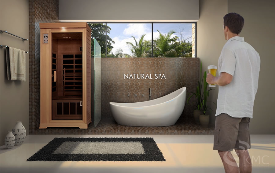 遠赤外線リラクゼーションサウナ ナチュラルスパ1人用|家庭用サウナ