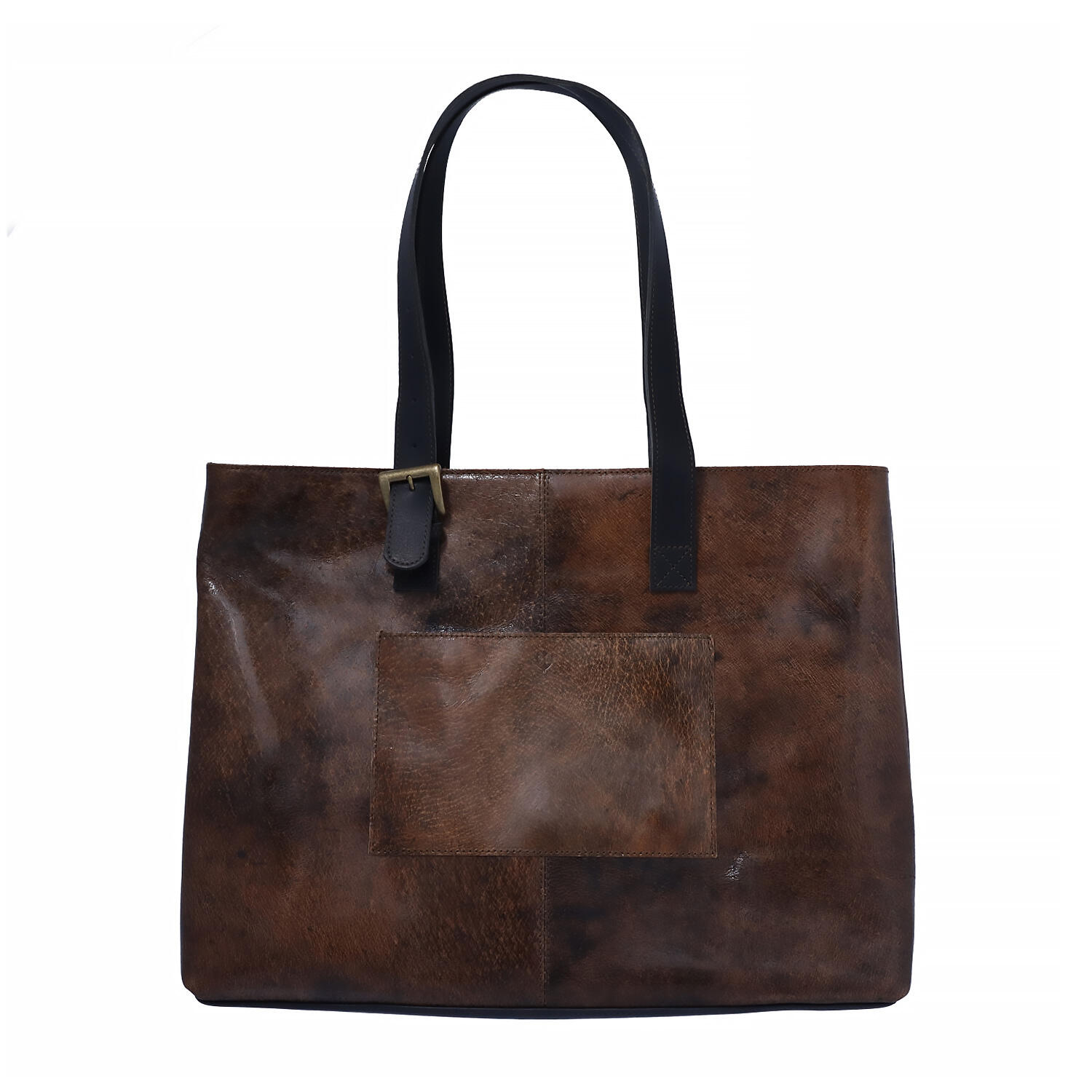 A4 イノシシ革 本革 薄マチ トートバッグ | ハタブネコンサルティング